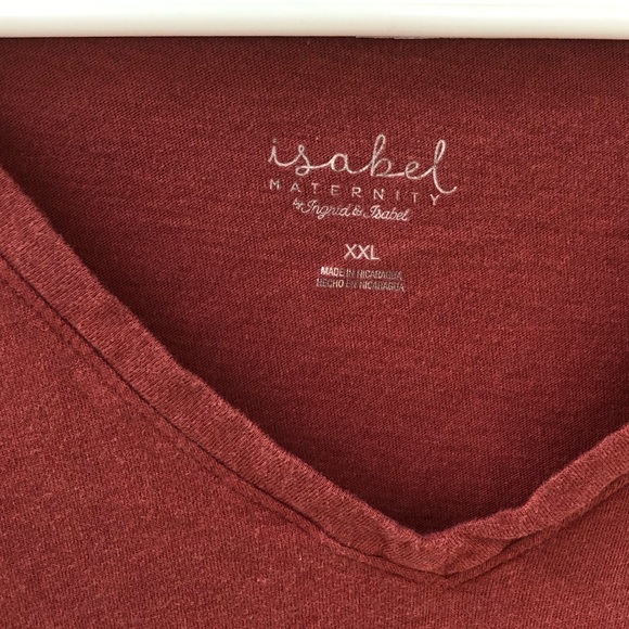 Isabel Maternity rust colored tee shirt XXL - Picture 2 of 3